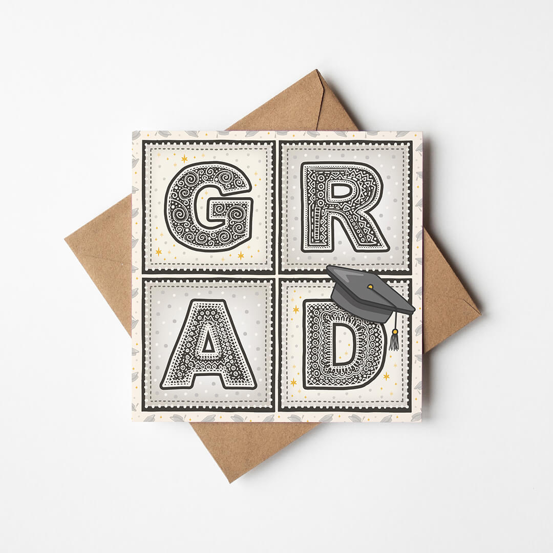 Modern Illustrated Graduation Card
