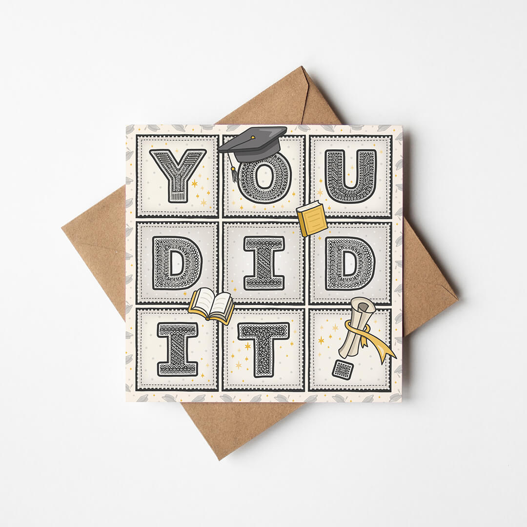 You Did It! Unique Graduation Card | Designed & Printed In The UK Jess A Little Creative You Did It! Unique Graduation Card | Designed & Printed In The UK Jess A Little Creative