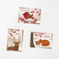 cute woodland animal christmas card multipack Blank inside Supplied with kraft brown recycled envelopes