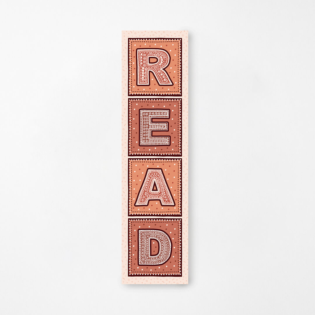 pack of 3 unique reading list bookmarks Printed on recycled card