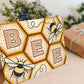 unique bee birthday card perfect for bee and nature lovers Printed on FSC certified card and supplied with a recycled kraft brown envelope
