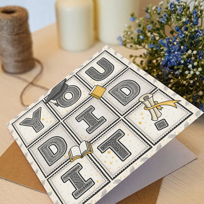 You Did It! Unique Graduation Card | Designed & Printed In The UK Jess A Little Creative You Did It! Unique Graduation Card | Designed & Printed In The UK Jess A Little Creative