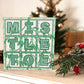 Typographic Mistletoe Christmas card Unique Romantic Christmas card design for husband or wife Printed on recycled card Kraft brown recycled envelope